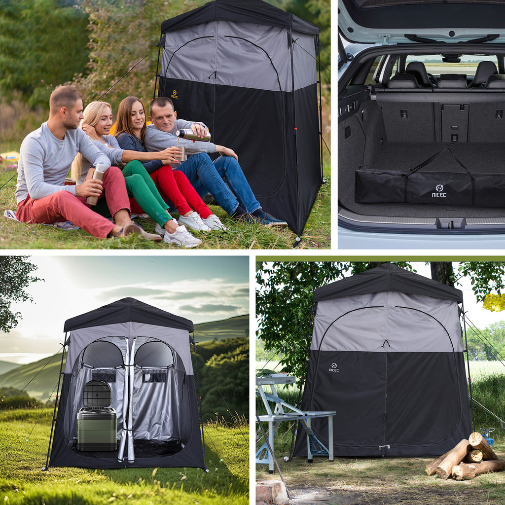 Nice C Oversized Camping Shower &amp; Privacy Tent, Instant Pop-Up Changing Tent, Outdoor Toilet &amp; Bathroom Enclosure 