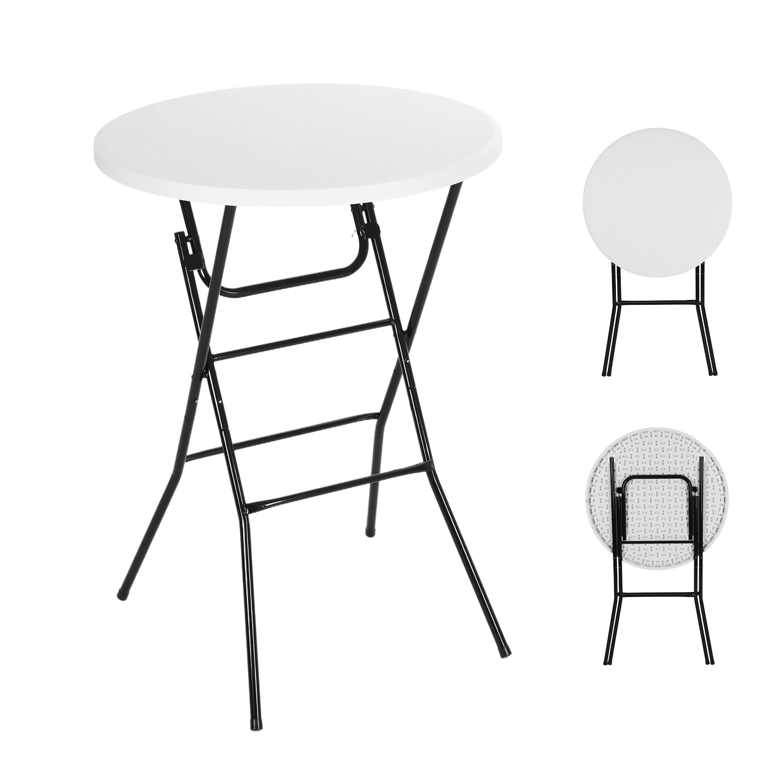 Nice C 31.5" Plastic Folding Table – Waterproof Party &amp; Camping Table 