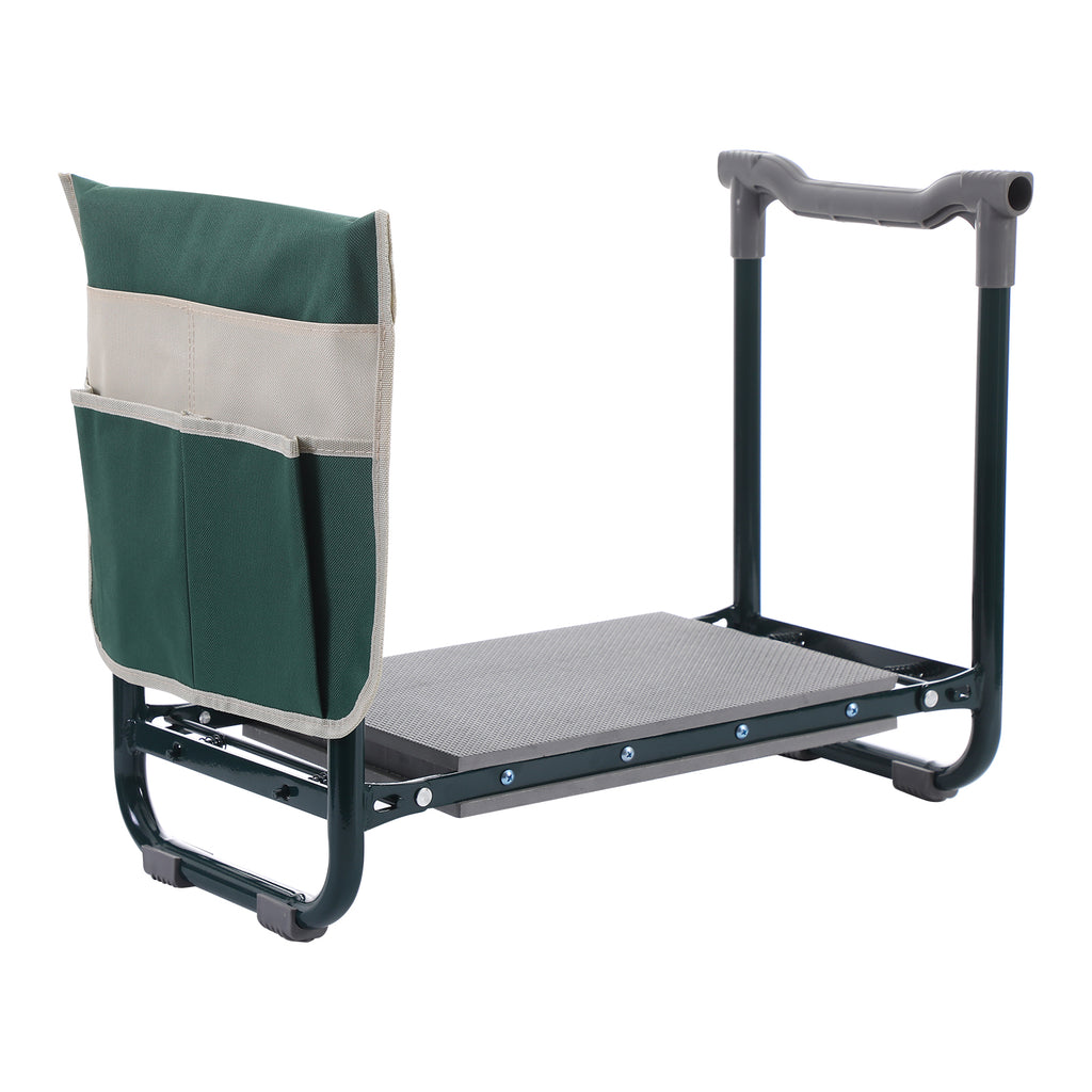 Nice C Garden Kneeler and Seat, Garden Stool, Garden Kneeler, Foldable Gardening Stool, Gardening Gifts for Women, Heavy Duty Garden Bench, Garden Kneelers for Seniors, with Tool Pouch&Gloves (Green)
