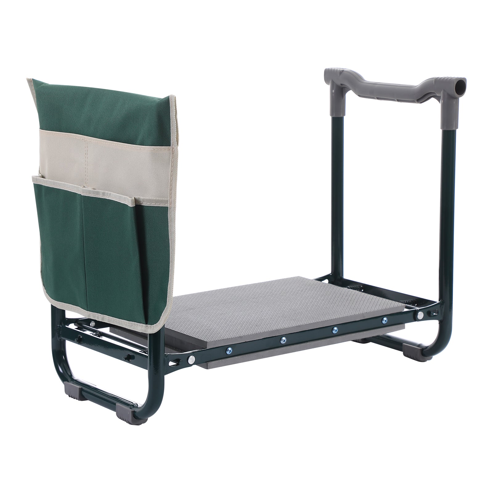 Nice C Garden Kneeler and Seat, Garden Stool, Garden Kneeler, Foldable Gardening Stool, Gardening Gifts for Women, Heavy Duty Garden Bench, Garden Kneelers for Seniors, with Tool Pouch&Gloves (Green)
