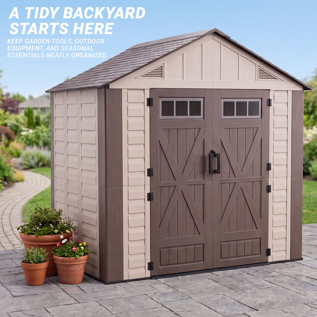 Nice C Plastic Storage Shed, Outdoor Resin Garden Shed