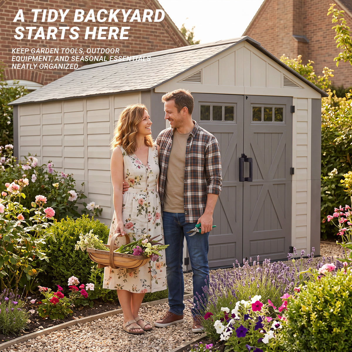 Nice C Plastic Storage Shed, Outdoor Resin Garden Shed