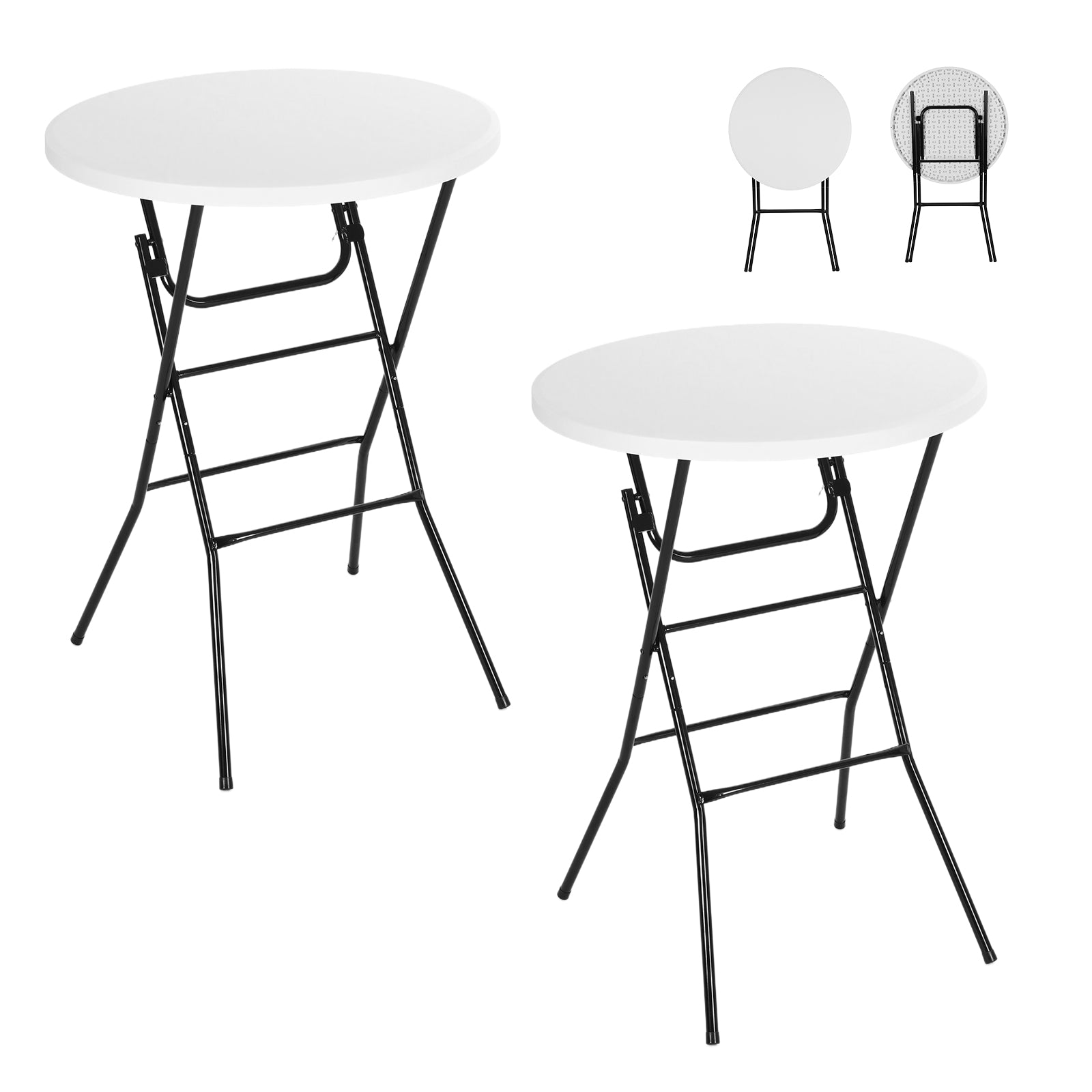 Nice C 31.5" Plastic Folding Table – Waterproof Party &amp; Camping Table 