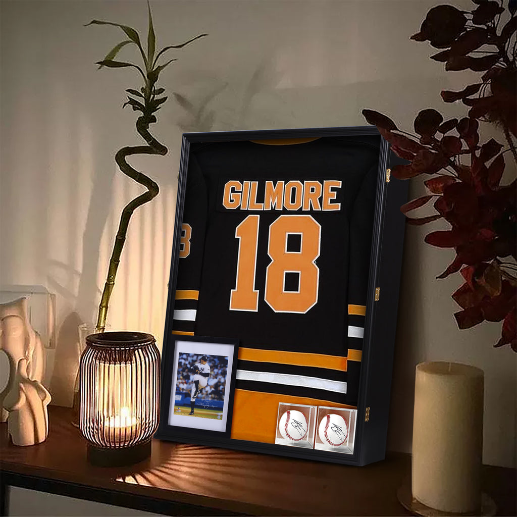 Nice C XL Jersey Frame Display Case, Large Deep Jersey Frame (28x37 Inch) | Extra Large Jersey Shadow Box, Jacket, T-Shirt Display, Baseball Case, UV Protection, Football Jersey, Hockey