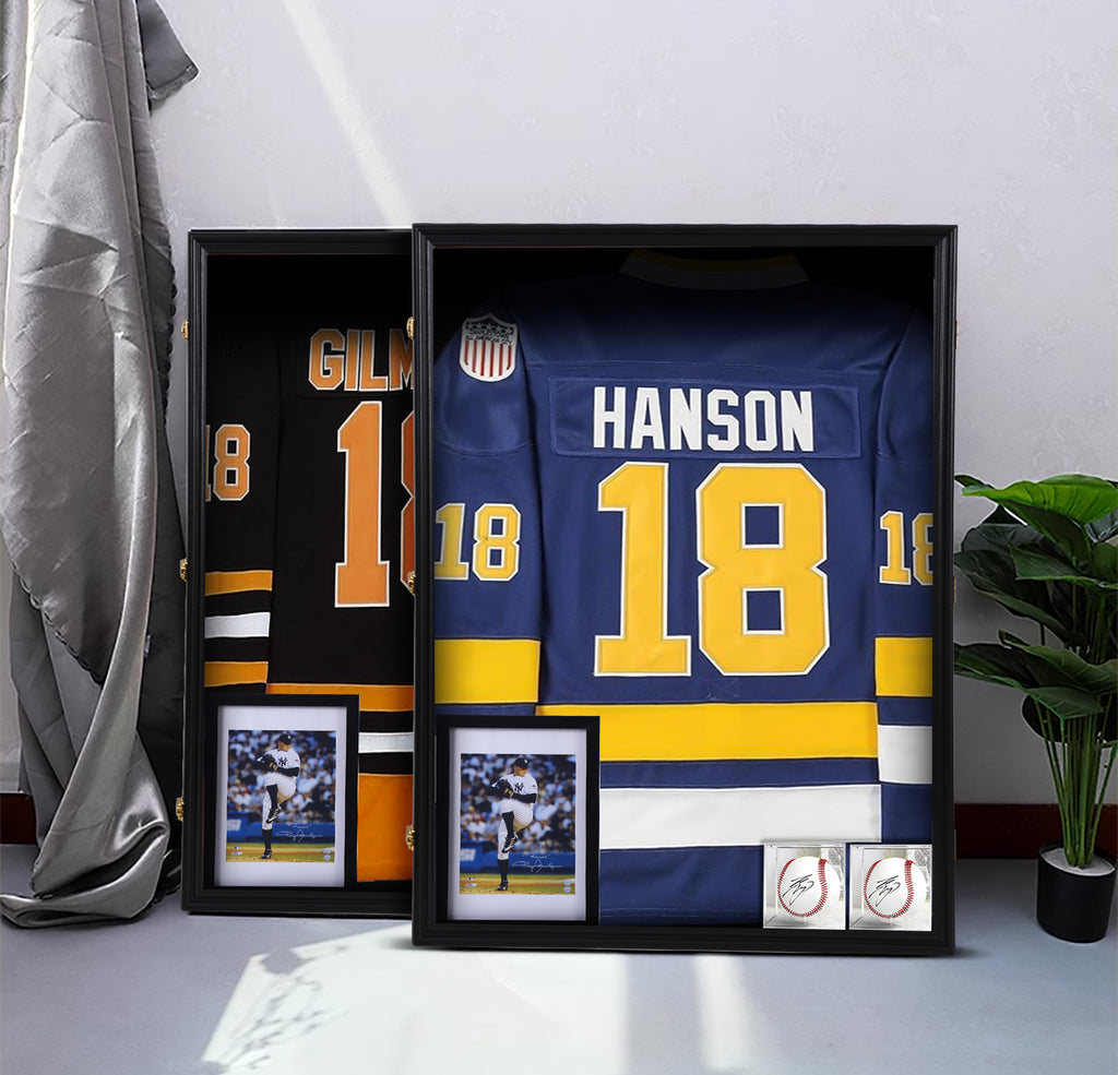 Nice C XL Jersey Frame Display Case, Large Deep Jersey Frame (28x37 Inch) | Extra Large Jersey Shadow Box, Jacket, T-Shirt Display, Baseball Case, UV Protection, Football Jersey, Hockey