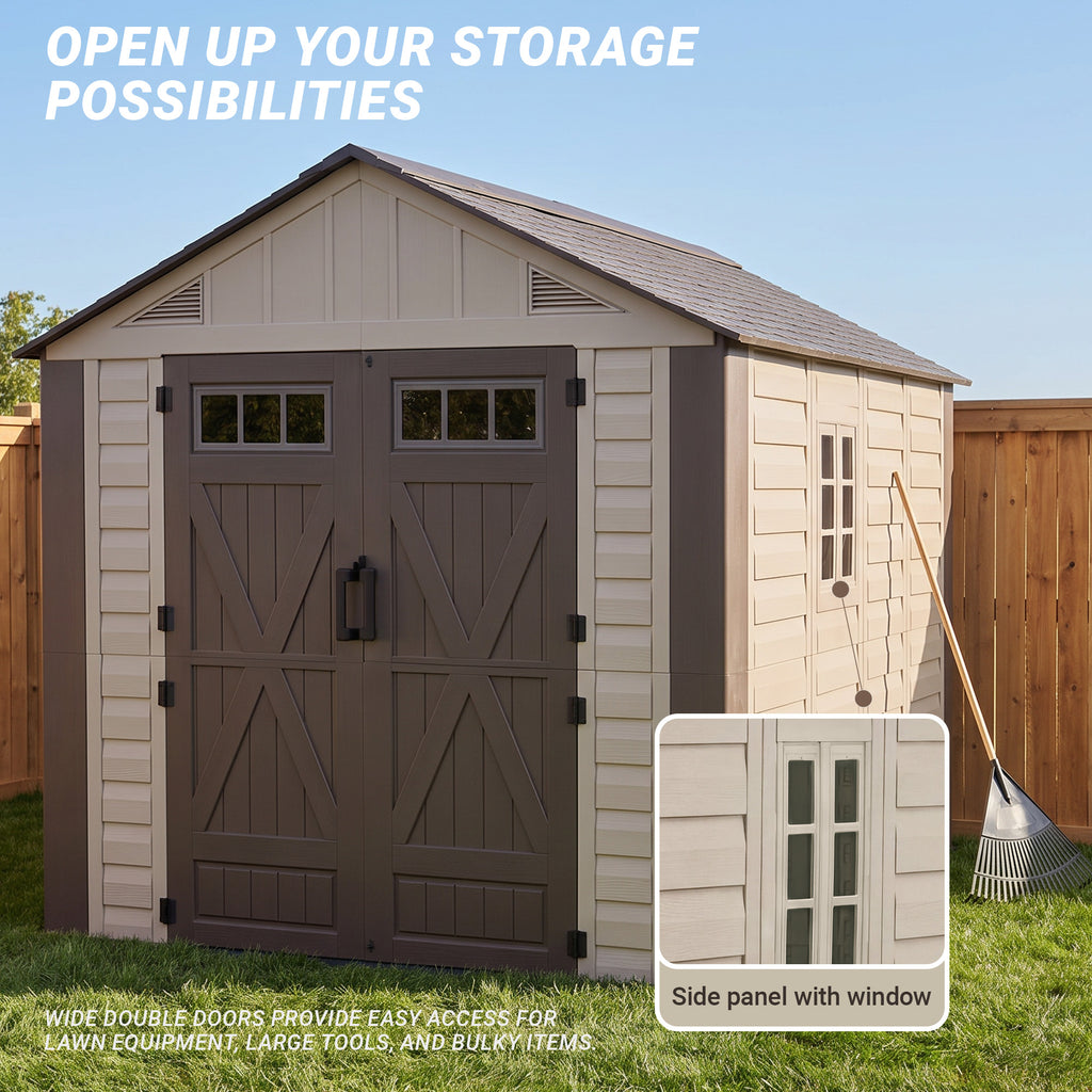 Nice C Plastic Storage Shed, Outdoor Resin Garden Shed