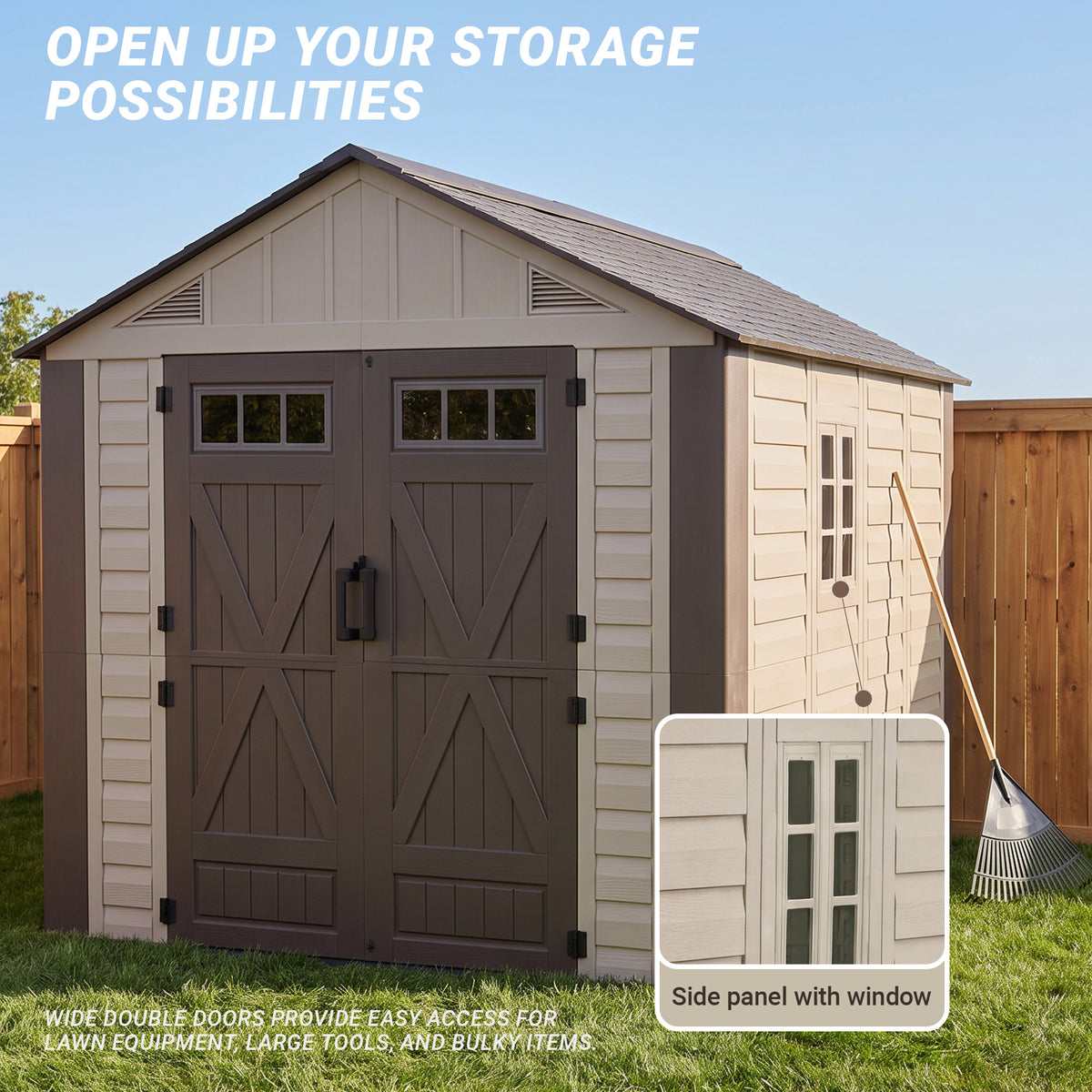 Nice C Plastic Storage Shed, Outdoor Resin Garden Shed