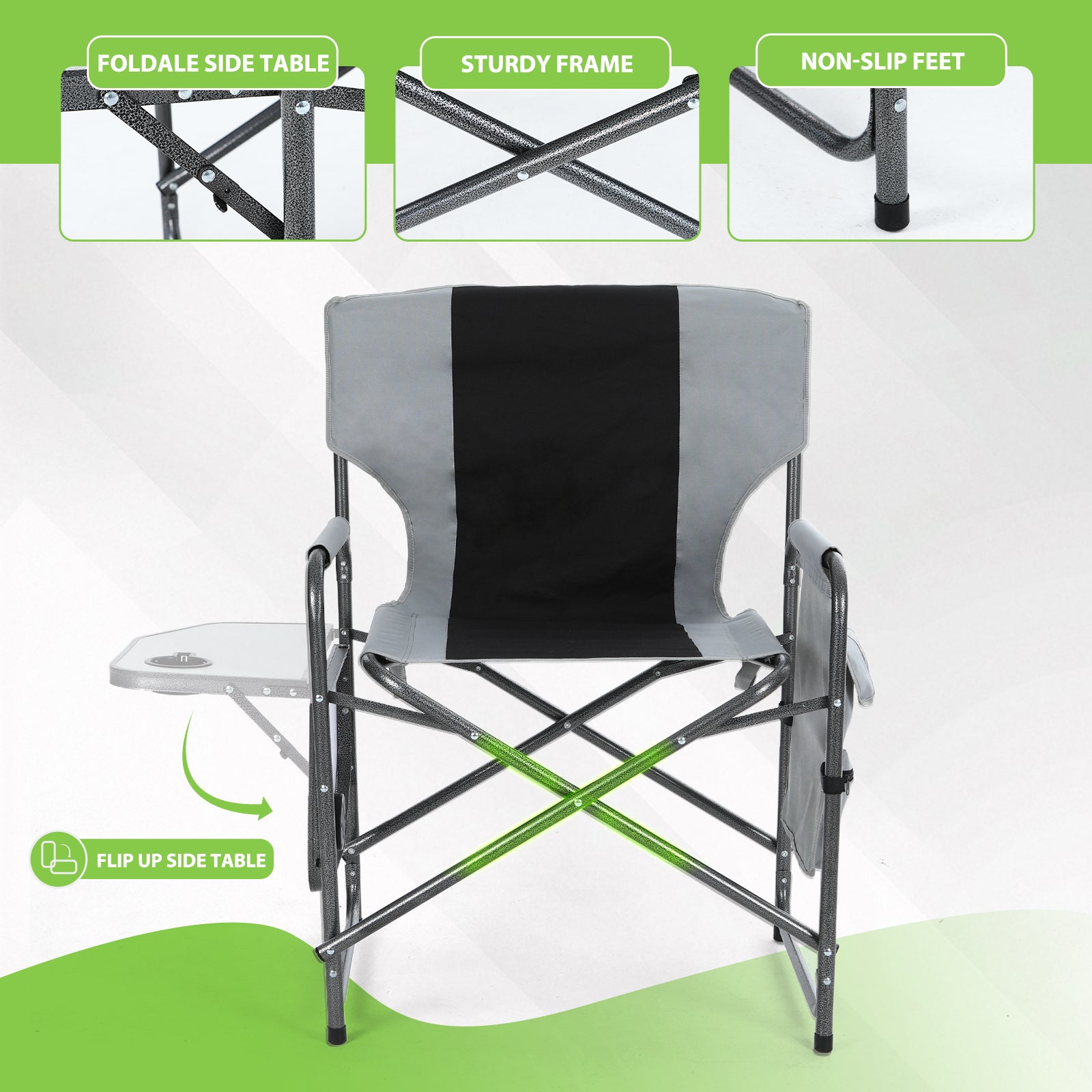 Nice C Lightweight Director's Chair, Foldable for Camping, Events &amp; Home 