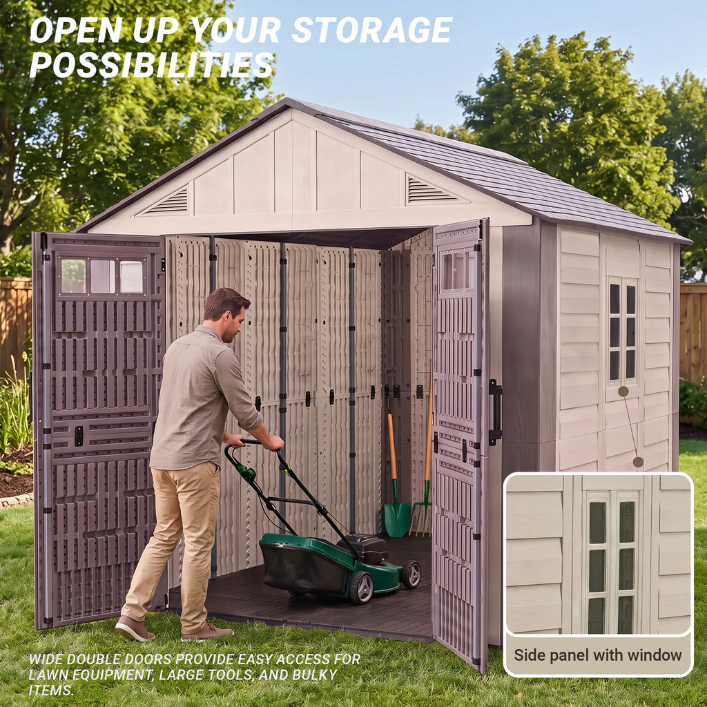Nice C Plastic Storage Shed, Outdoor Resin Garden Shed
