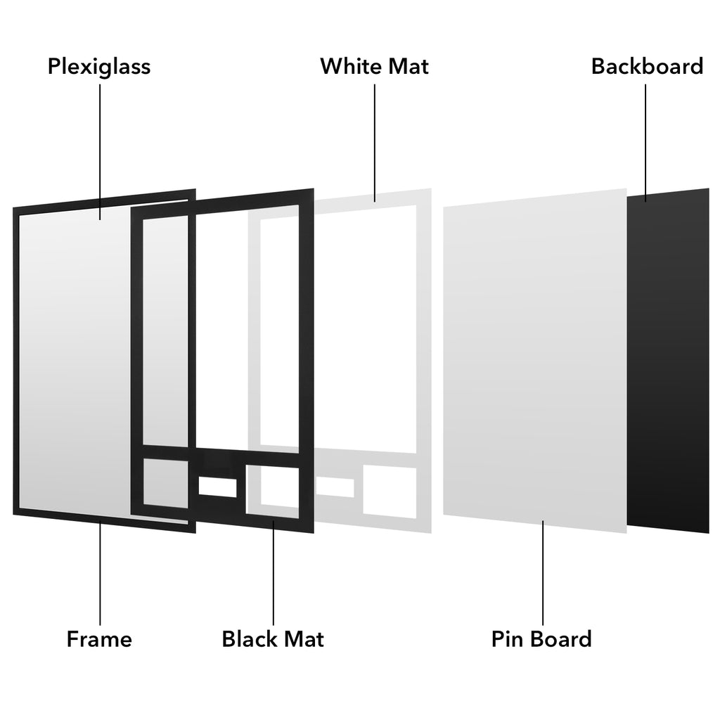 Nice C Jersey Frame Display Case with Photo Slots &amp; Signature Protection, 98% UV 