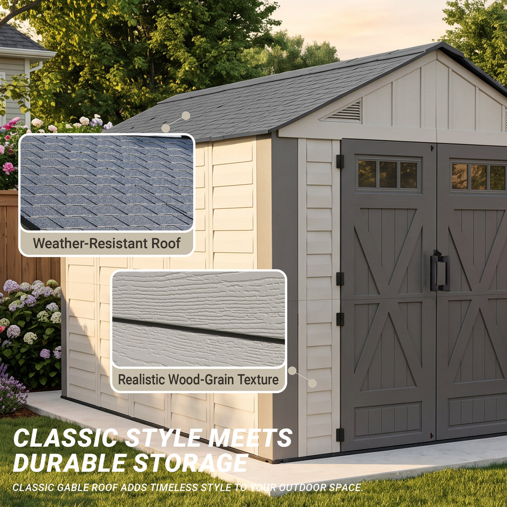 Nice C Plastic Storage Shed, Outdoor Resin Garden Shed