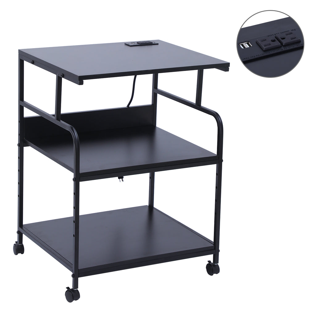 Nice C Printer Stand, Mobile Printer Cart, 3-Tier Printer Storage Rack ...