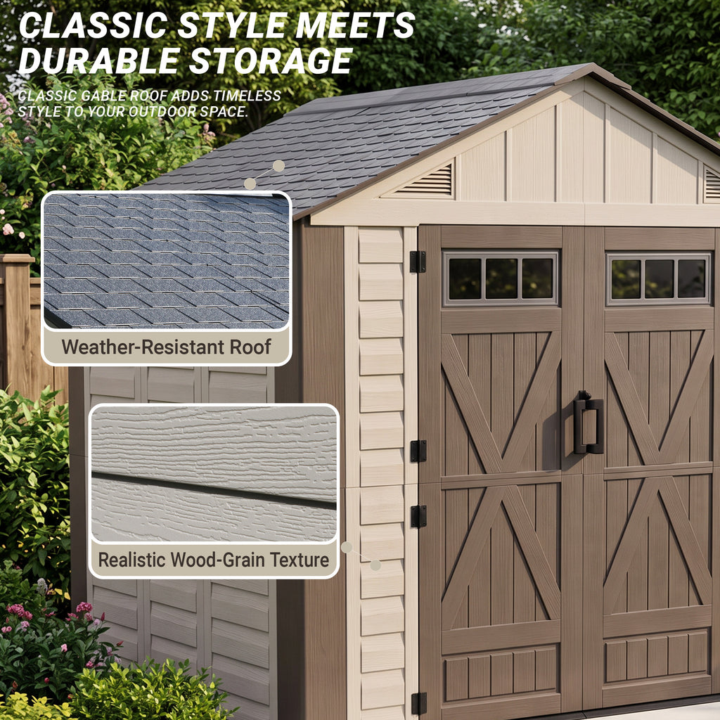 Nice C Plastic Storage Shed, Outdoor Resin Garden Shed