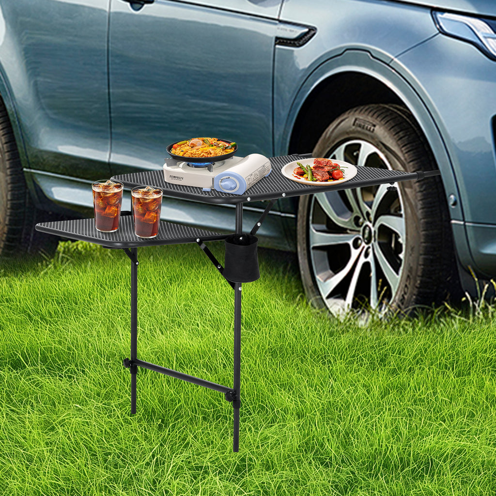 Nice C Adjustable Tailgate &amp; Camping Table – Lightweight, Extendable Vehicle Table 
