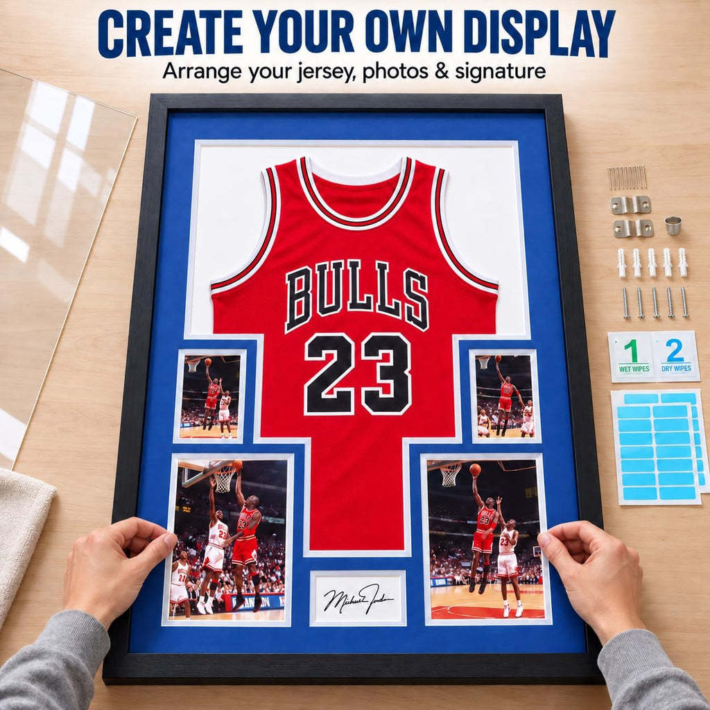 Nice C Custom Jersey Display Frame Case with 4 Photo Slots — photo 6