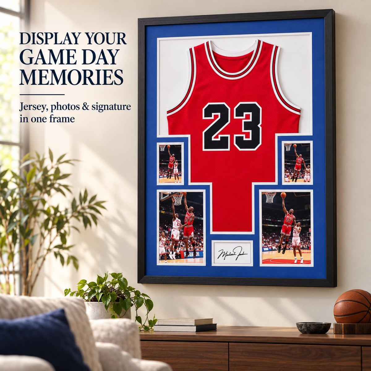 Nice C Custom Jersey Display Frame Case with 4 Photo Slots — photo 2