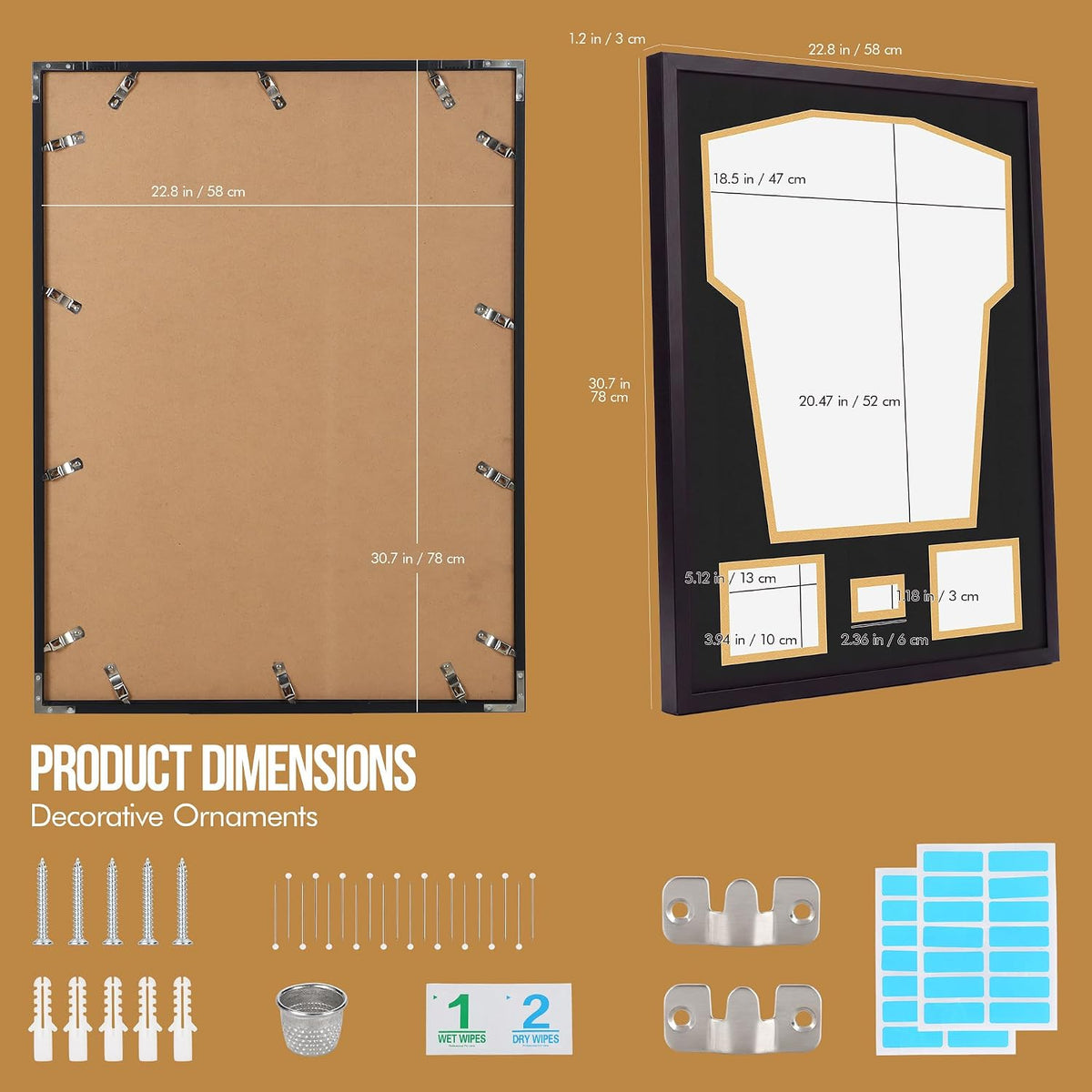 Nice C Jersey Display Frame With Photo Slots, Custom Mat Colors — photo 3