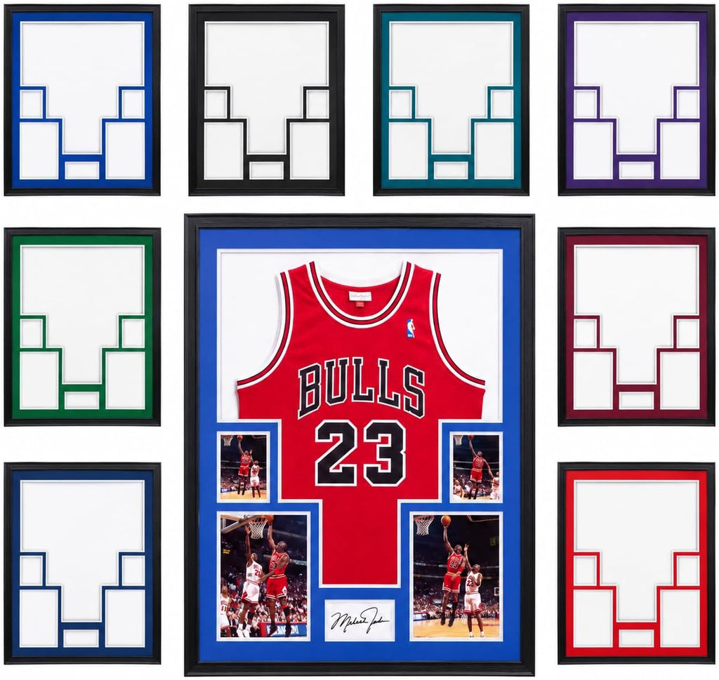 Nice C Custom Jersey Display Frame Case with 4 Photo Slots — photo 1