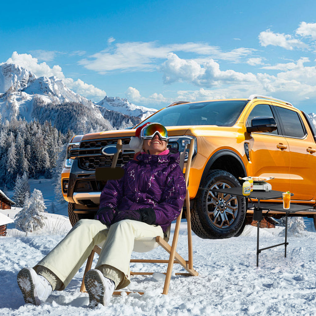 Nice C Adjustable Tailgate &amp; Camping Table – Lightweight, Extendable Vehicle Table 