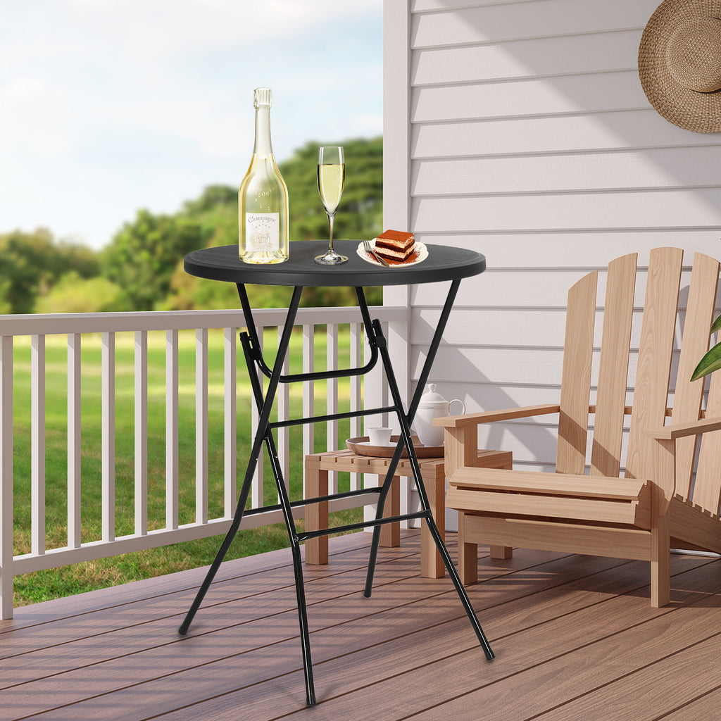 Nice C 31.5" Plastic Folding Table – Waterproof Party &amp; Camping Table 