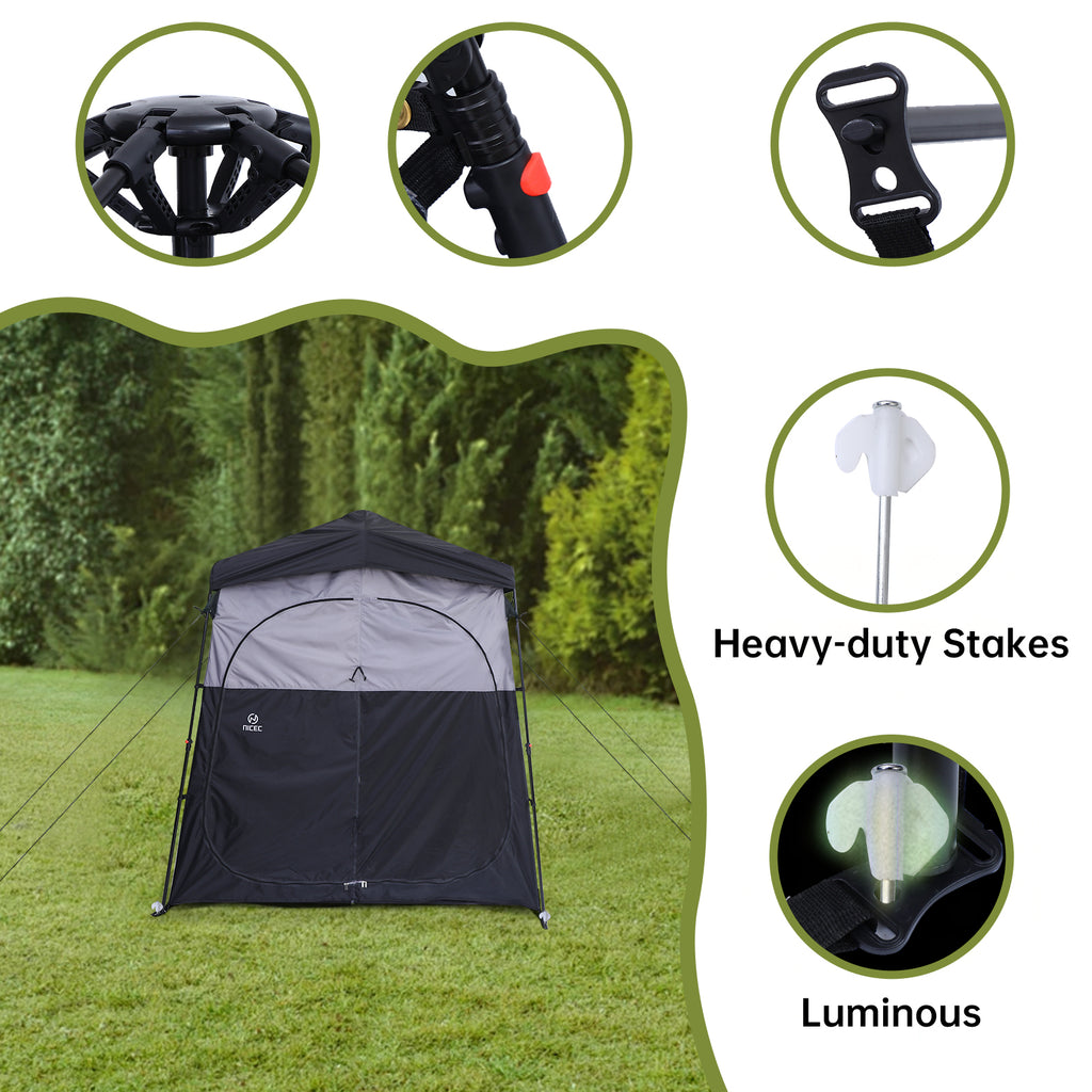 Nice C Oversized Camping Shower &amp; Privacy Tent, Instant Pop-Up Changing Tent, Outdoor Toilet &amp; Bathroom Enclosure 