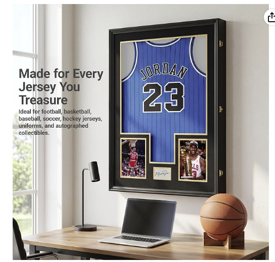 Nice C Custom XL Jersey Display Case with Photo Slots — photo 4