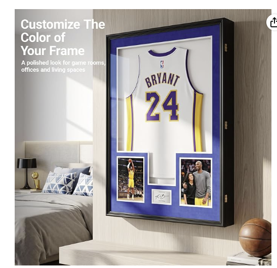 Nice C Custom XL Jersey Display Case with Photo Slots — photo 7
