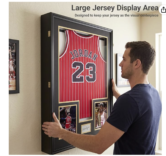 Nice C Custom XL Jersey Display Case with Photo Slots — photo 5