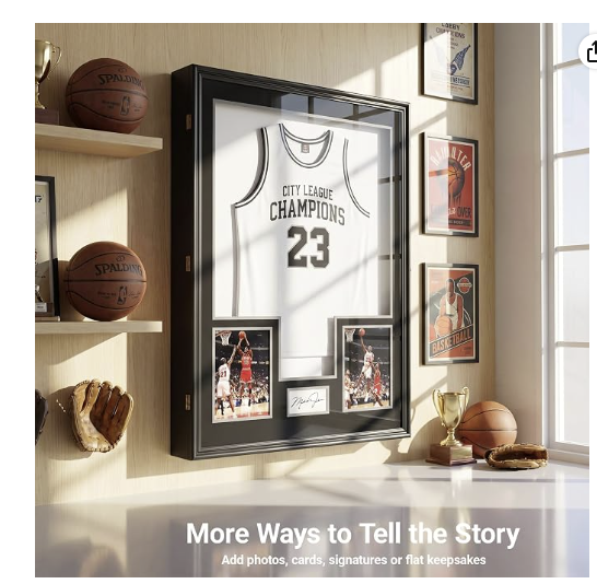Nice C Custom XL Jersey Display Case with Photo Slots — photo 2